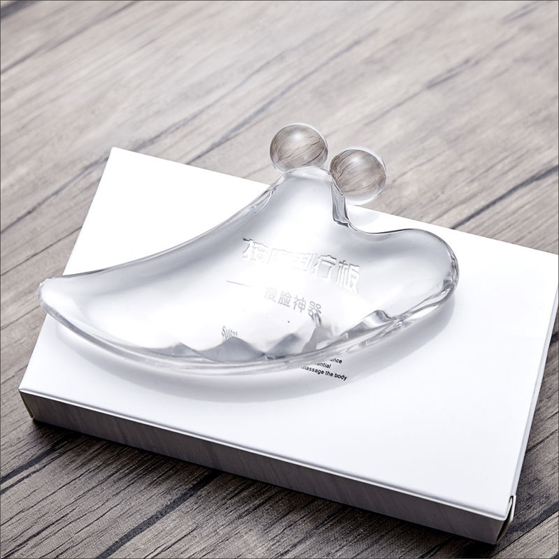 Crystal board scraping dual strain version female face scraping face thin beauty tool neck lines meridians brush dredge pull tendon universal