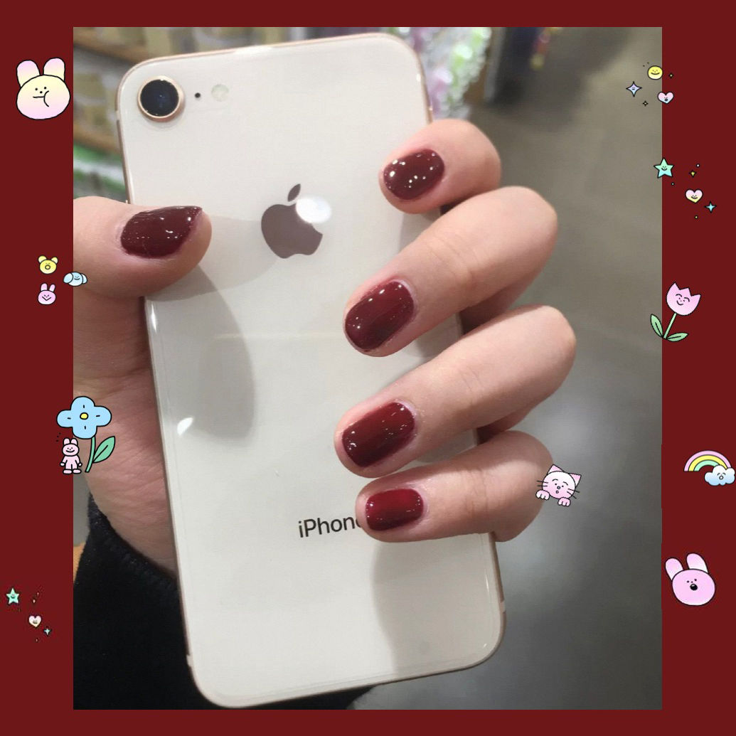 Manicure, nail polish, durable, non stripping, baking free, non-toxic taro, purple sand oil, student nail set.
