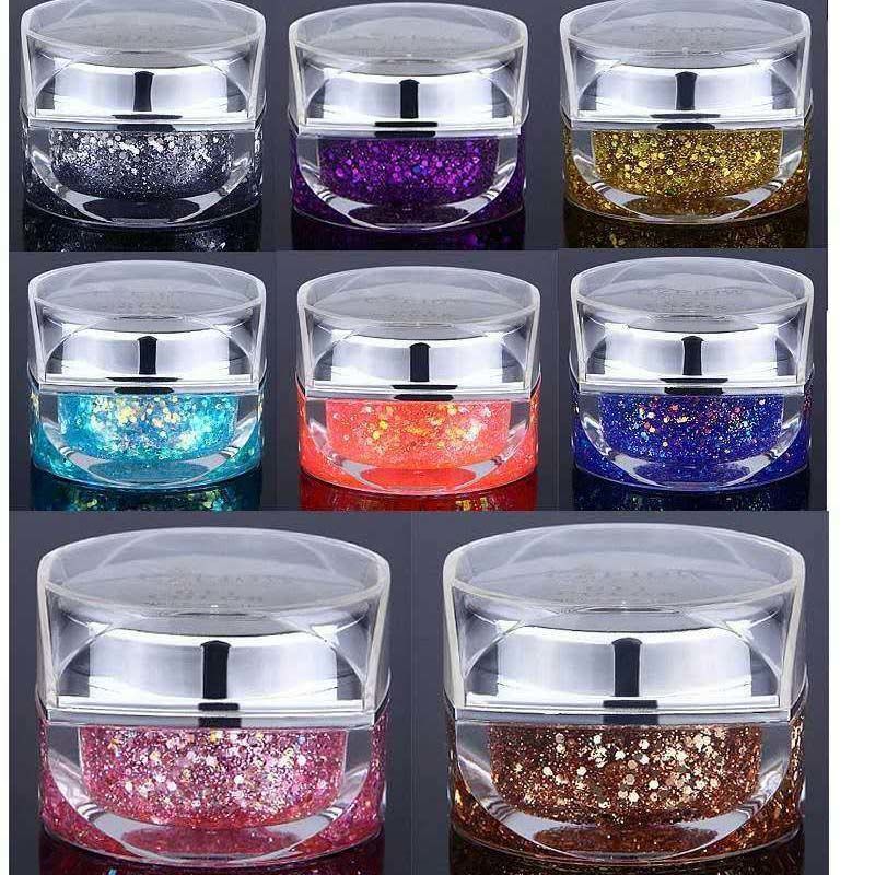 Manicure diamond glue big Sequin color glue bright flash Galaxy nail polish glue platinum glue mineral powder blue laser glue