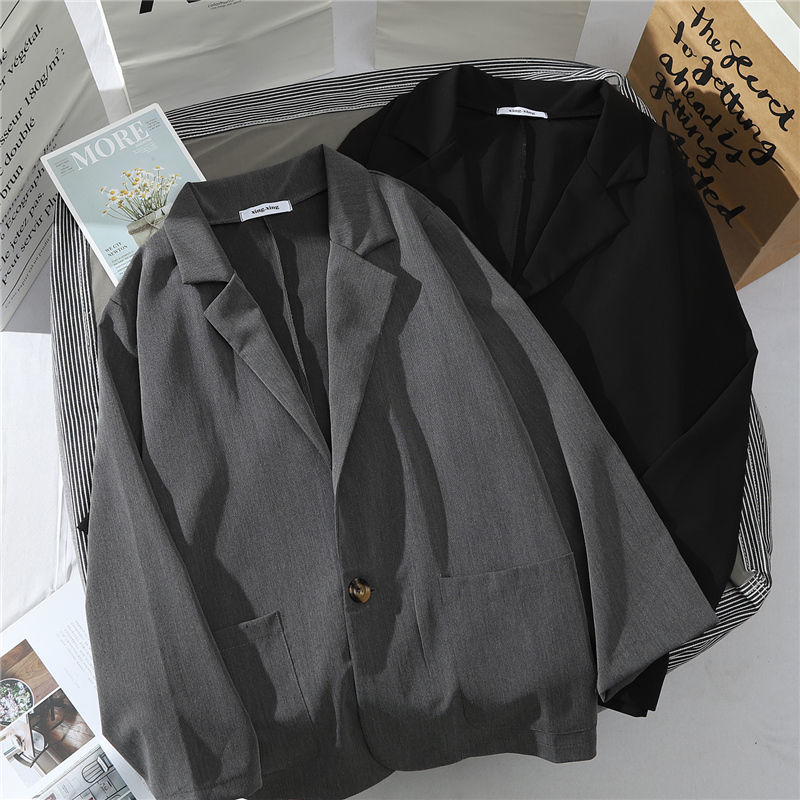 Retro Hong Kong style small casual suit coat for female students