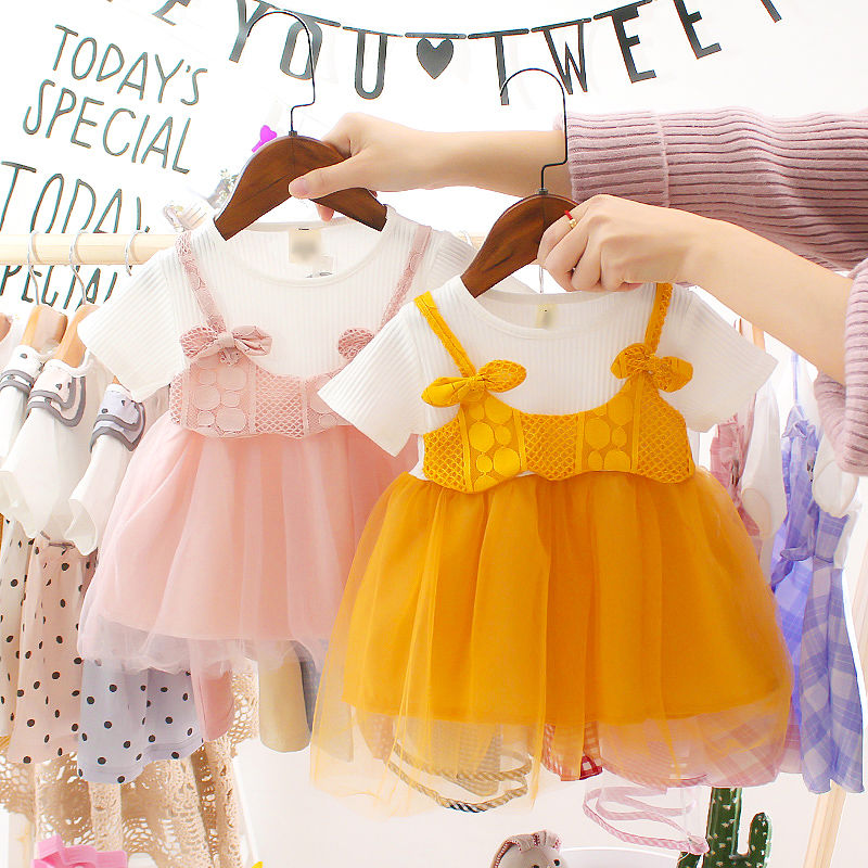 Little girl Princess Dress super foreign summer dress 2020 baby girl dress Trendy Baby vest skirt puffy skirt
