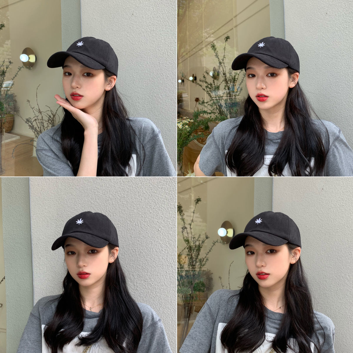 Hat girl summer cap Korean version versatile net red street trendsetter casual black sunshade baseball cap man