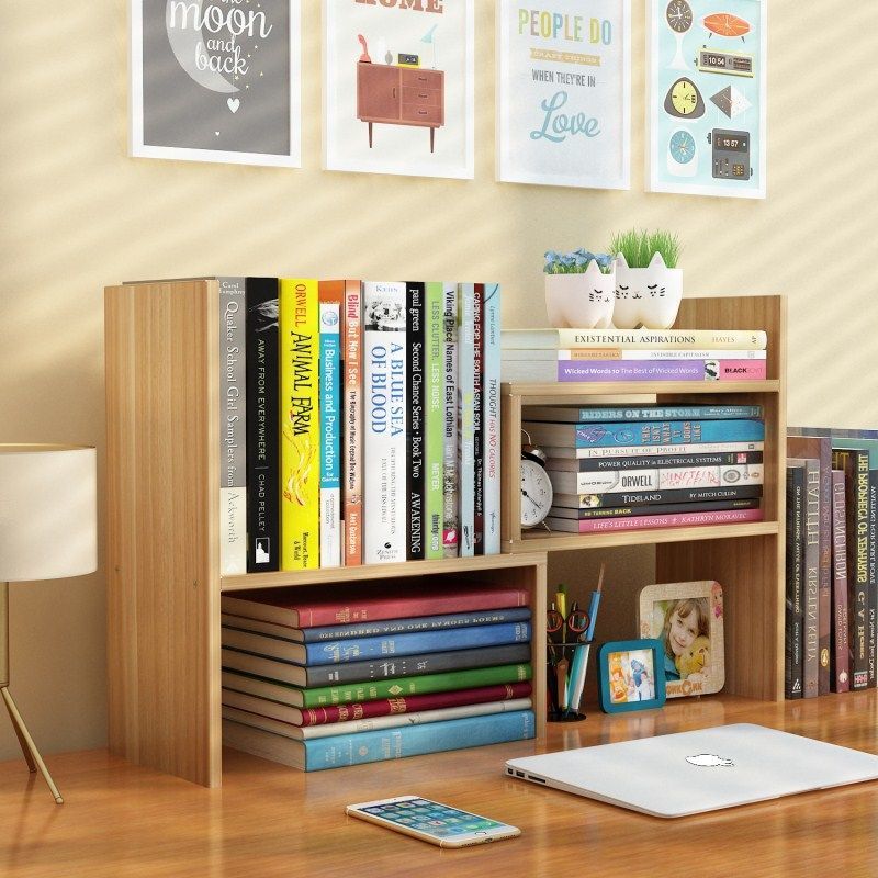Bookshelf simple desk students' office books desktop shelf storage children's dormitory small bookcase simple and modern