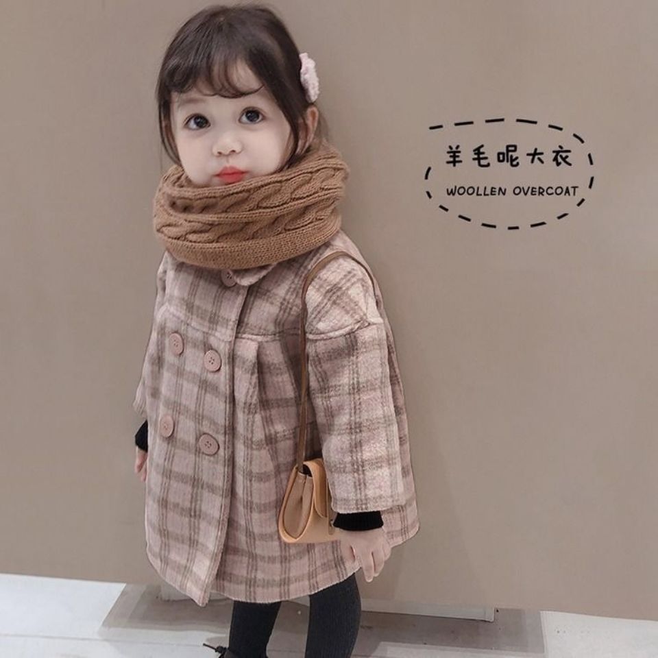 Girl's new autumn / winter 2020 children's baby foreign style Korean woolen coat children's fashion coat [to be issued on October 25]
