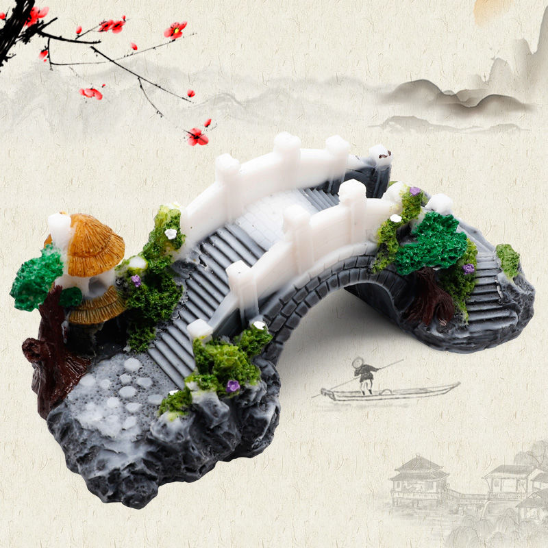 Water bridge aquarium decoration aquarium ornaments rockery aquarium Landscaping Decoration aquarium landscaping package