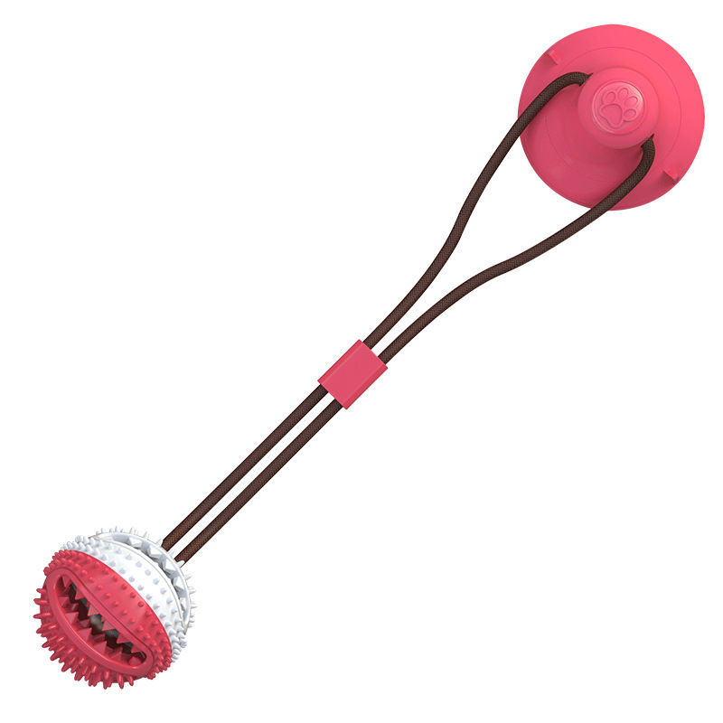 Dog toys sucking the earth sucker pet food ball tug of war interactive solution