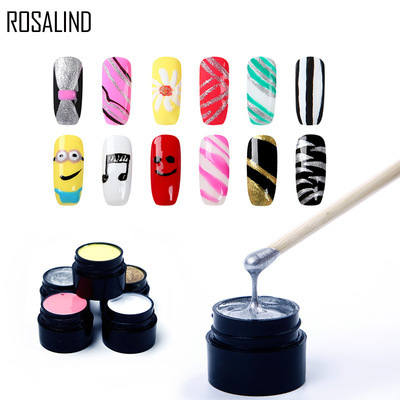 New Rosalind Colour Painting Adhesive for Nail Care 42 Colors Optional