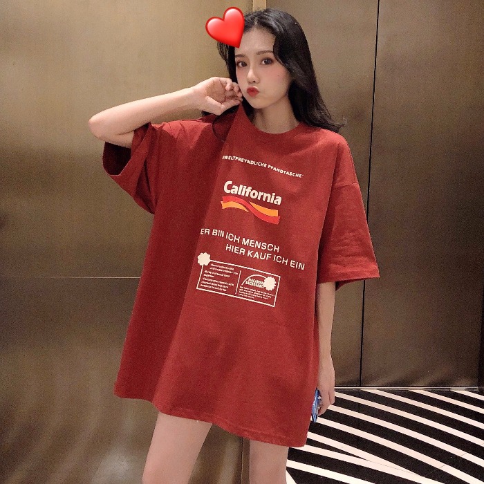 Real shot super hot CEC short sleeve T-shirt, elegant style, small crowd, lazy mourning, Hong Kong style, strange taste, clothes