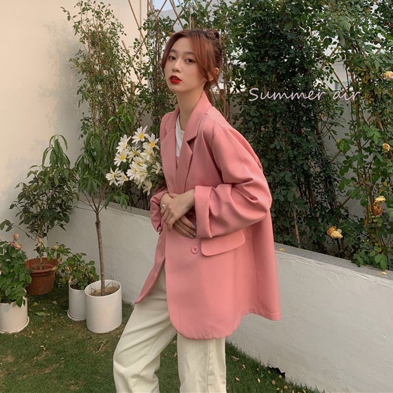 2020 new Korean version of relaxed chic with suit