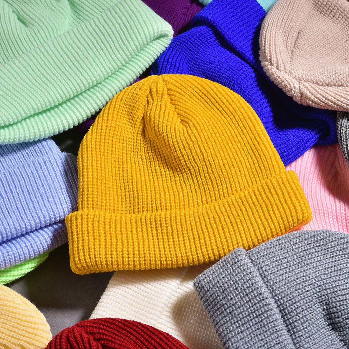 Knitted hat women summer thin Korean version ins autumn winter black melon skin wool hat male landlord hat Chaogao Street Cold hat