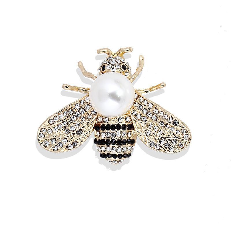 Korean version of the best-selling versatile bee Brooch men's and women's temperament versatile animal inlaid diamond brooch coat cardigan pin accessories