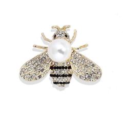 Korean version of the best-selling versatile bee Brooch men's and women's temperament versatile animal inlaid diamond brooch coat cardigan pin accessories