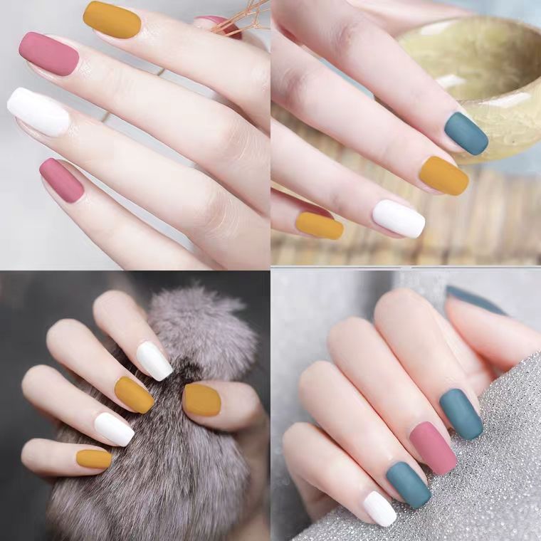 Rusted nail polish ins net red suit can not be stripped of non-toxic, long lasting, no bake, quick drying Matcha, green student display.