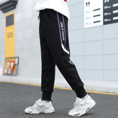 Men's children's pants Plush pants autumn and winter new 8 middle and large children's thickened sports pants 6 children's legged pants
