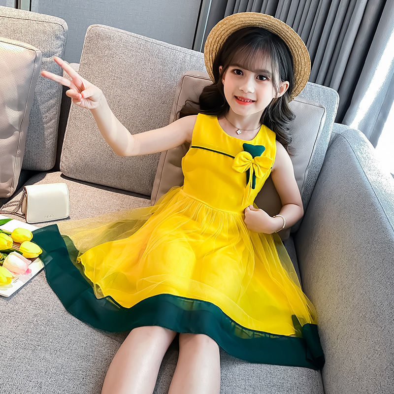 Children's dress 2020 new dress girls dress summer Princess Dress summer dress super foreign style long dress in big children's fashion