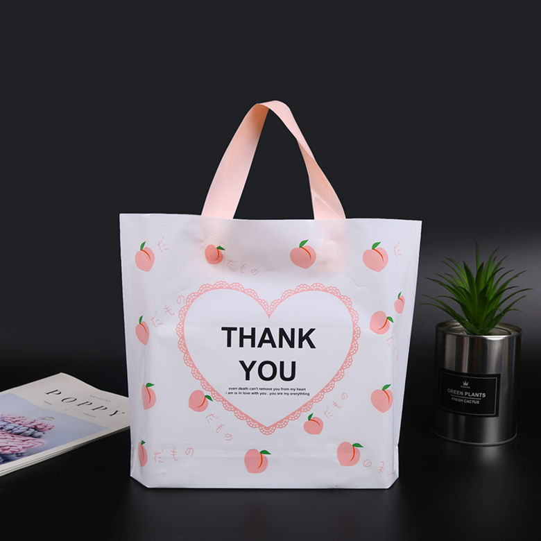 Thickened transparent women's clothing children's clothing store hand bag cosmetics gift plastic bags wholesale customized logo