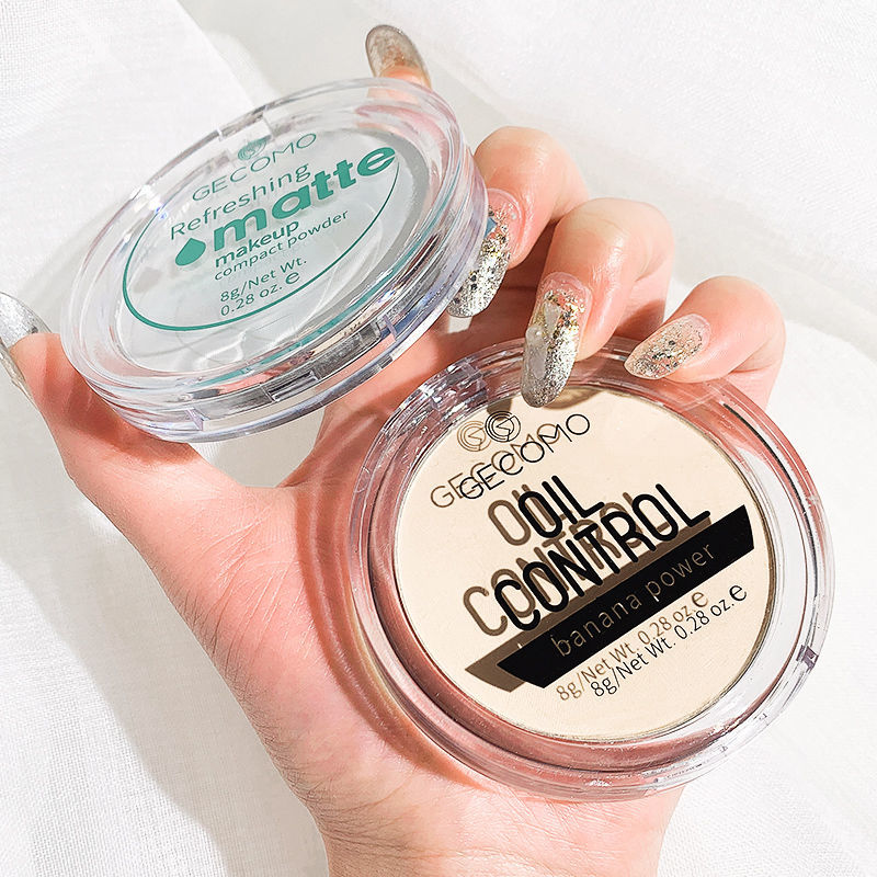 Banana powder, makeup powder, oil control, no makeup, no card powder, water, sweat, long lasting concealment, whitening, repair and dry powder students.