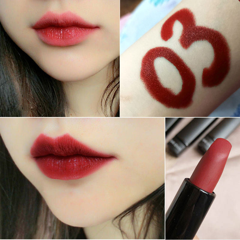 INS the same matte fog face velvet lipstick, lovely retro cherry berry berry lipstick