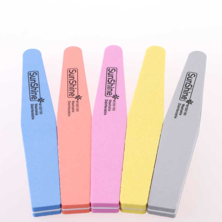 Buy three get one free manicure sponge rubbing diamond double-sided sponge file nail polishing and dressing file sanding strip