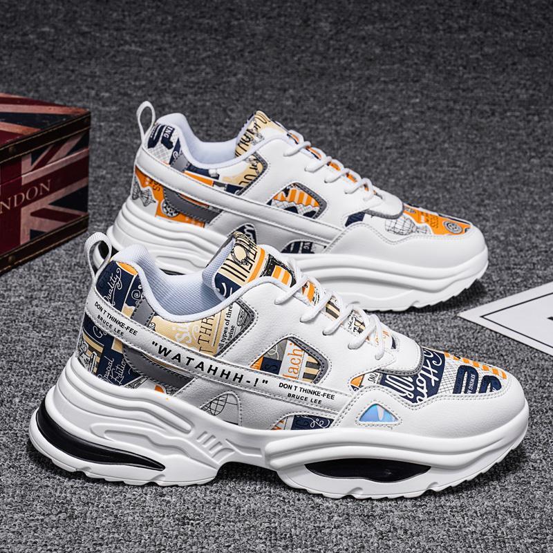 Autumn new sports shoes men's Korean fashion casual student board shoes dad shoes men's shoes versatile men's shoes