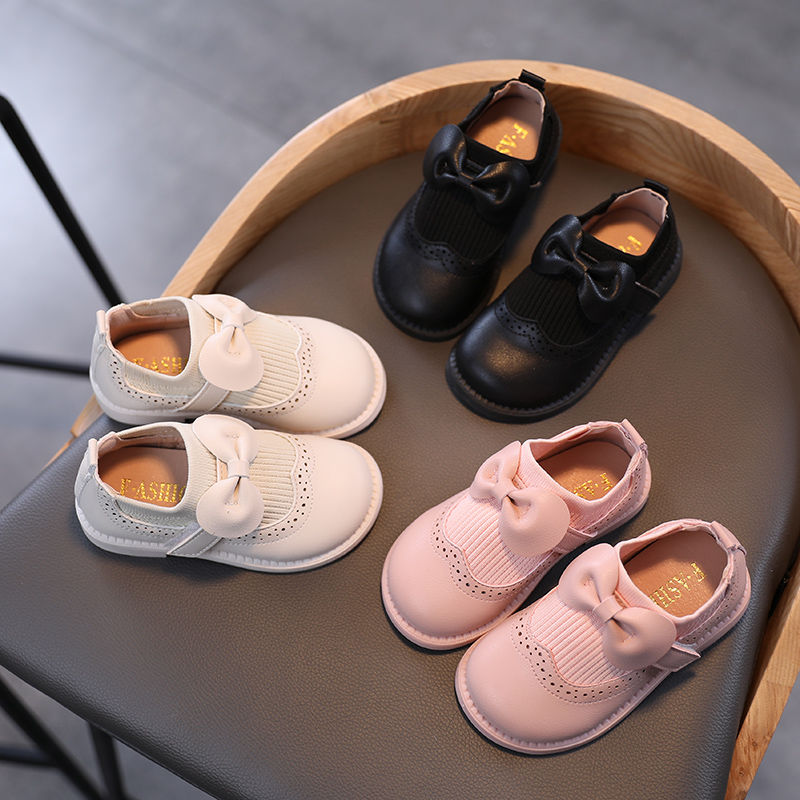 Girls' single shoes spring and autumn new baby shoes children's 1-3 and a half years old 5 Princess leather shoes soft sole antiskid children's shoes women's autumn