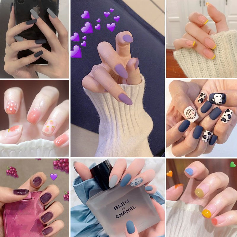 Wearing Manicure Nail patch finished manicure patch false nail detachable manicure sticker