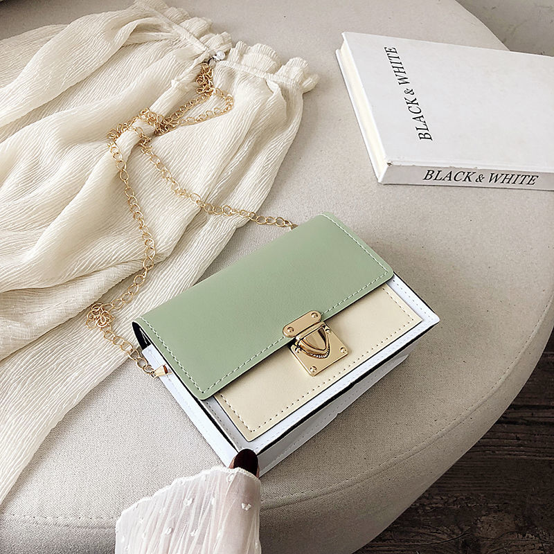 Foreign style small square bag trend bag women's summer bag single shoulder new messenger bag ins super fire chain bag