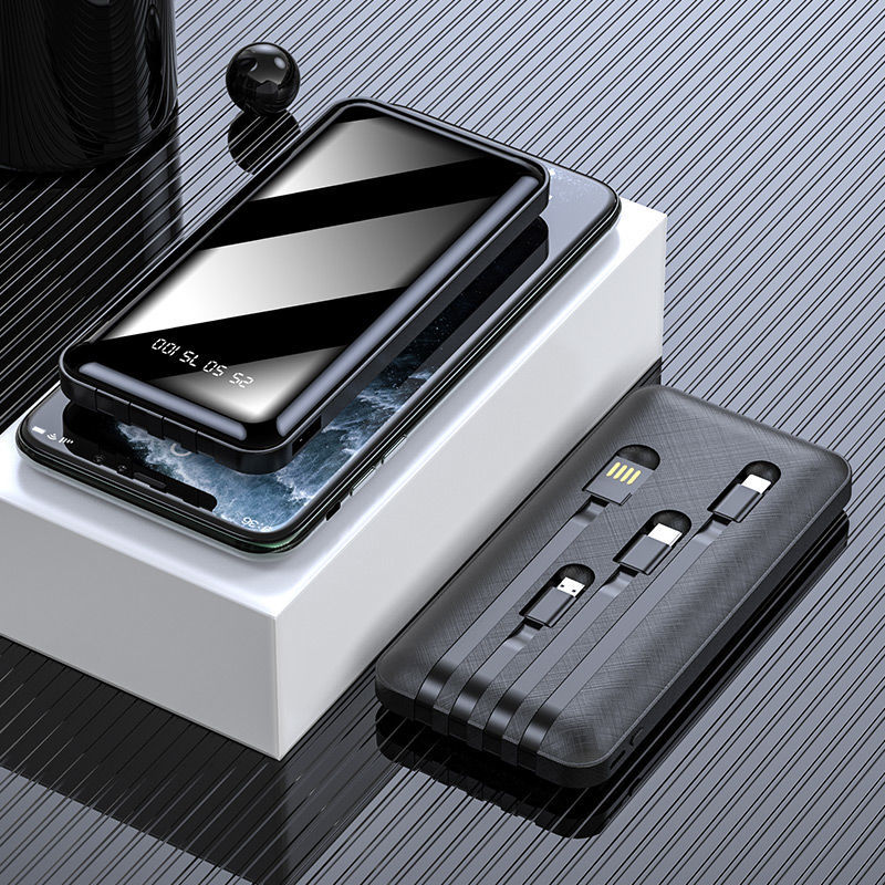 Fast charging large capacity self wired power bank oppo Huawei vivo apple typec mobile phone universal 10000 Ma