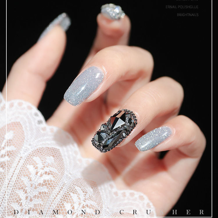 Net red flash broken diamond glue 2021 new manicure tiaodi powder bright fine flash popular nail polish nail phototherapy