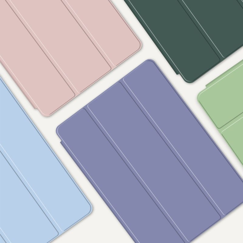 Apple tablet iPad 7 case air2 drop proof soft case mini45 solid color 10.2 inch pen slot 9.7 simple
