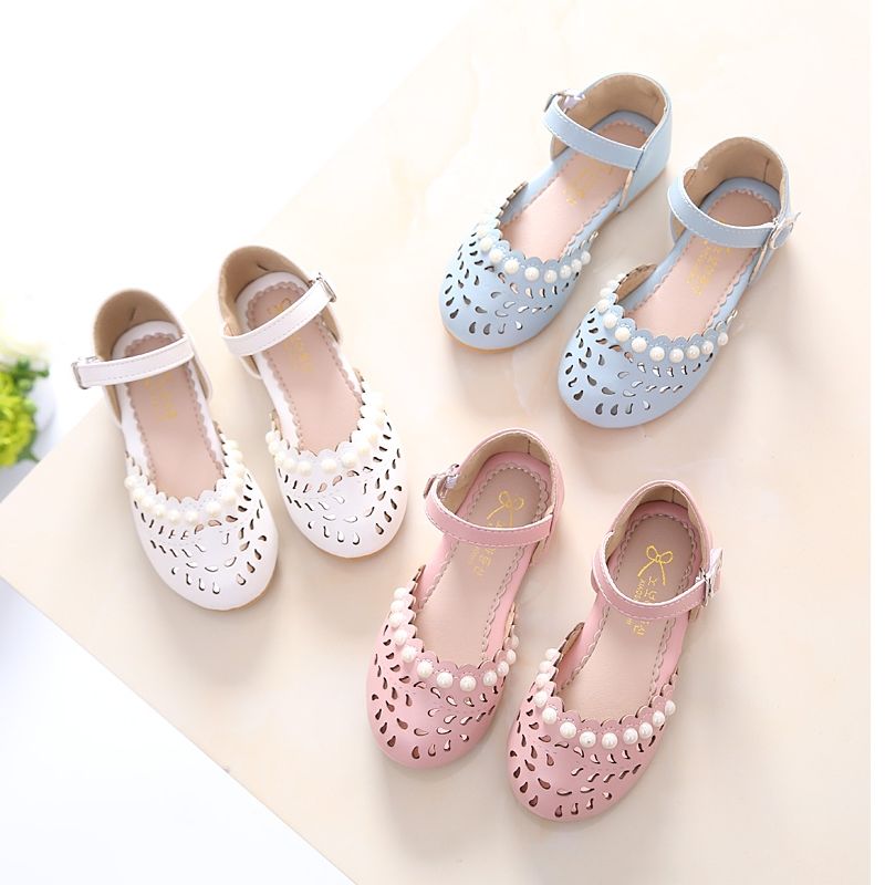 Summer 2020 new sandals princess shoes hollow Baotou baby shoes children beach shoes children students sandals