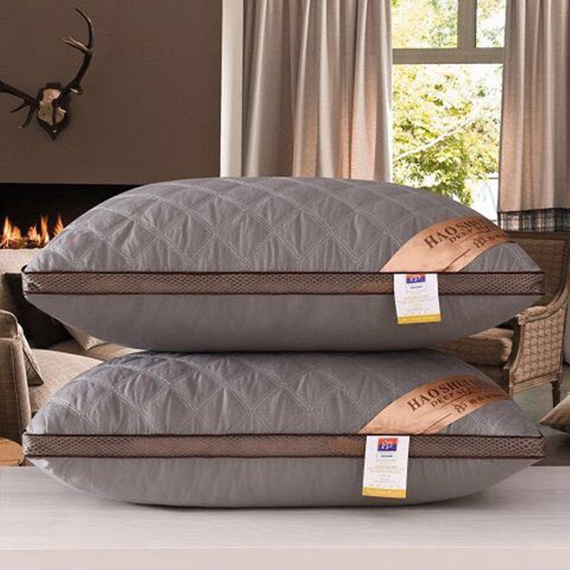 A pair of washable pillow cores for hotel health adult neck pillow