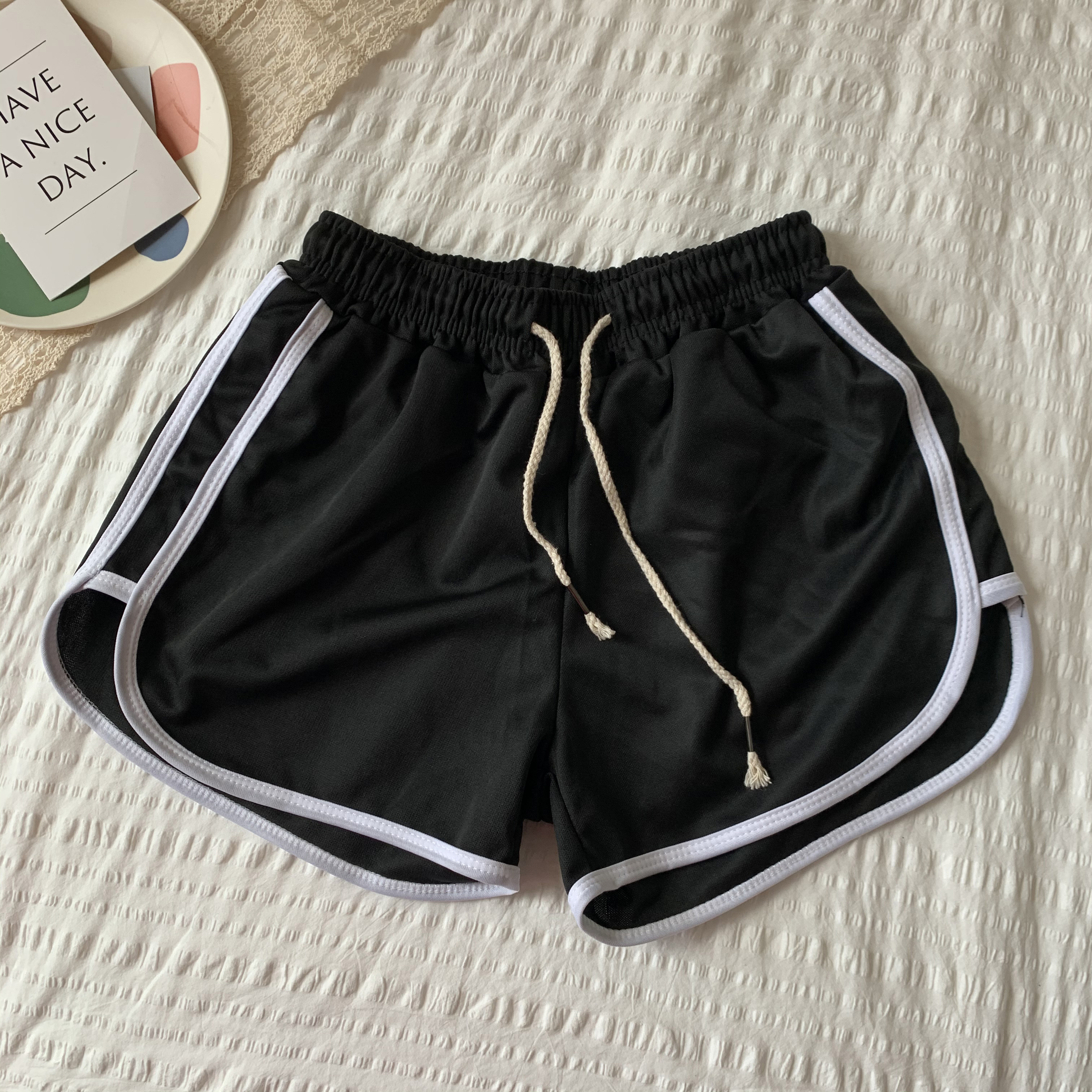 Real shot real price Leggings for women to wear Korean loose thin anti light shorts elastic thin leg pants