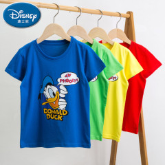 Disney children's T-shirt 2021 new boys' short sleeve and fat children's clothing plus CUHK cotton girls' summer