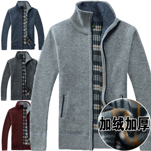Autumn and Winter Furring and Thickening Large Size Foreign Trade Sweaters, Overcoats, Collar Openers