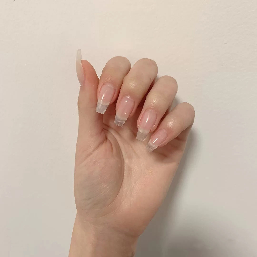 Crystal extender finger free transparent rapid extension false nail patch manicure tool set manicure extender