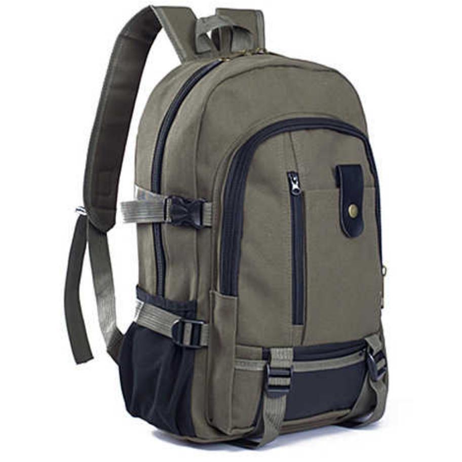 New men's and women's backpacks leisure travel Canvas Backpack student schoolbag mountaineering sports bag computer bag large capacity