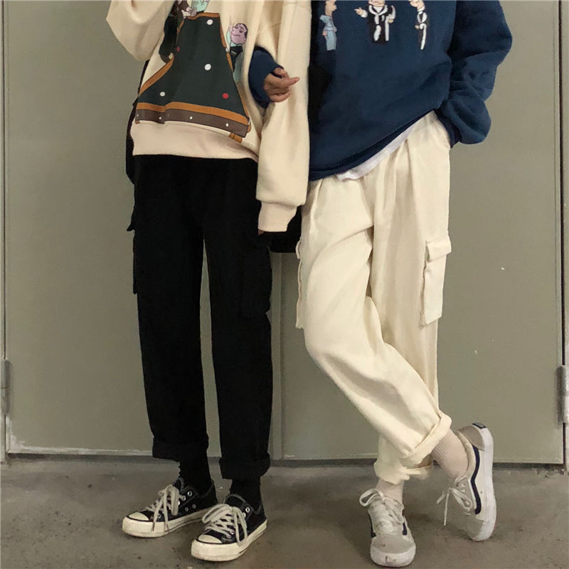 Loose overalls women's 2020 spring and Autumn New Korean students' Slim casual pants