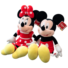 Authentic Mickey Minnie doll Mickey Mouse Plush Toy Large Disney Doll Girl's birthday present
