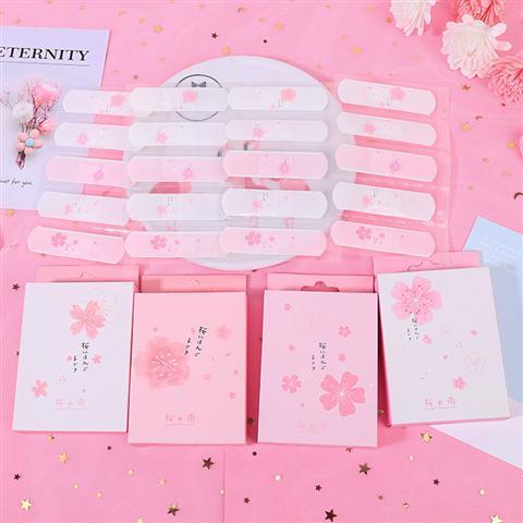Band aid adorable cute pig Cherry Blossom Korea waterproof and breathable girl hemostasis patch OK jumping pig stick anti abrasion foot stick