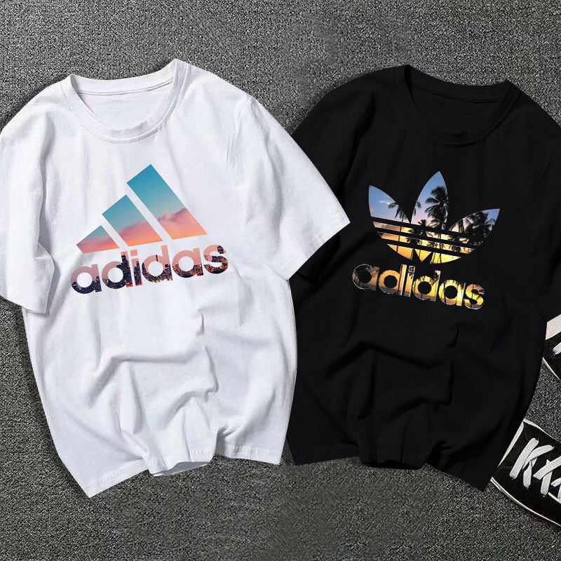 [100% cotton] summer short sleeve T-shirt, men's casual printing, student sports, men's large base shirt fashion