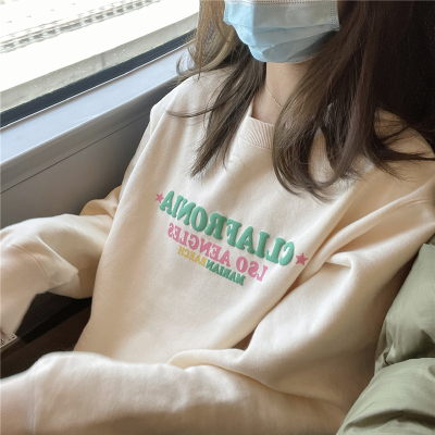 American street port style sweater women's spring and autumn thin loose lazy wind high street coat