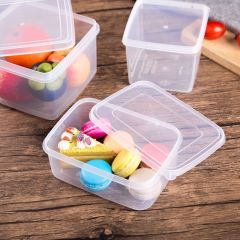 Plastic fresh-keeping box rectangular transparent kitchen storage box refrigerator refrigerated food storage box large and small plastic box