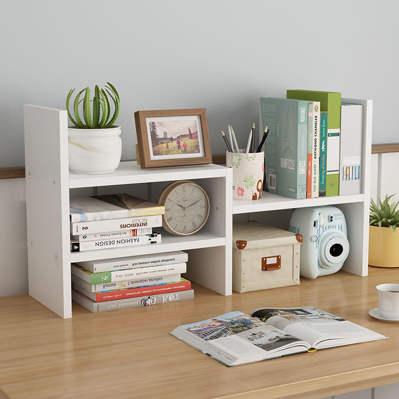 Simple small bookshelf office desk shelf student modern simple bookcase multi-layer large space storage rack