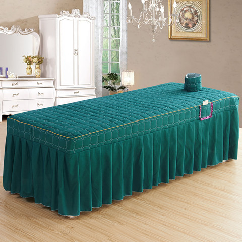 Beauty bedspread 4-piece massage parlor bedspread single bedspread square head round head bedspread 70 wide 80 wide 60 wide bedspread