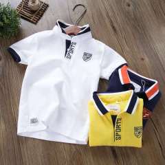 Children's wear boys' Lapel short sleeve Lapel T-shirt children's Polo T-shirt boys' T-shirt 2020 summer new top fashion