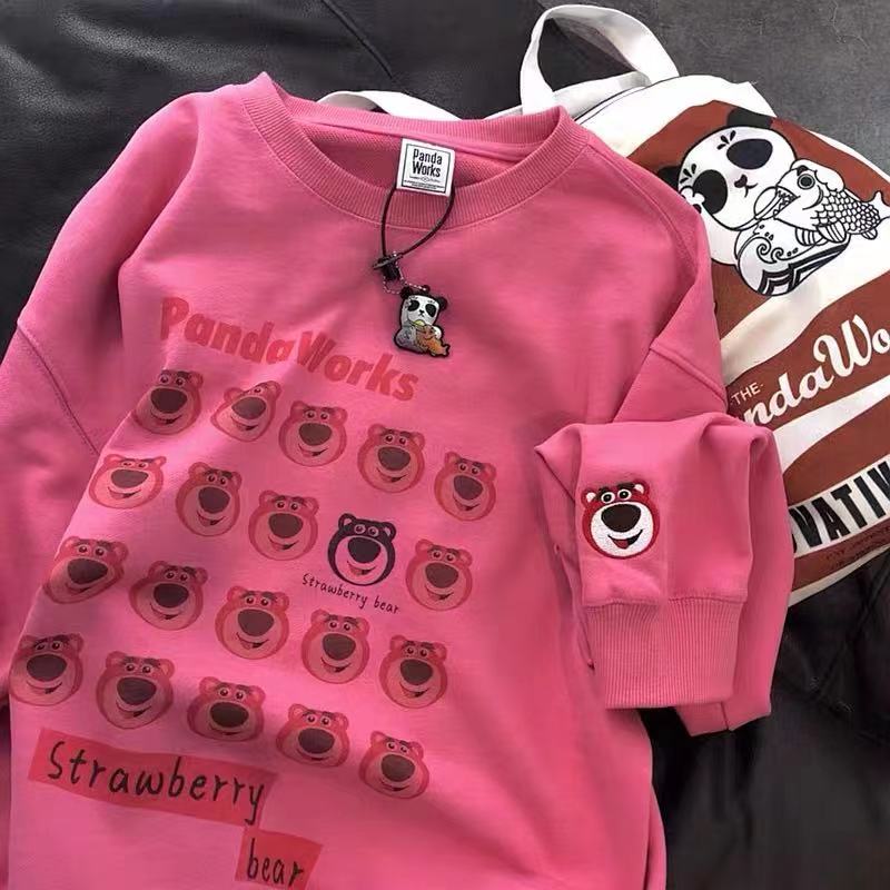 Thin sweater female Korean fashion student spring and autumn large loose medium long net red top