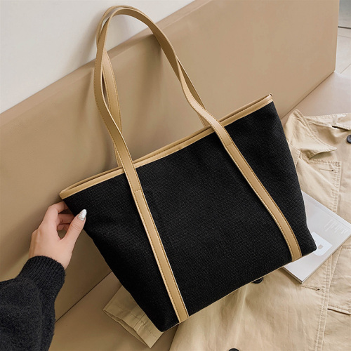 Simple large capacity bag women's bag 2021 new fashion versatile ins Canvas Shoulder bag net red Tote Bag