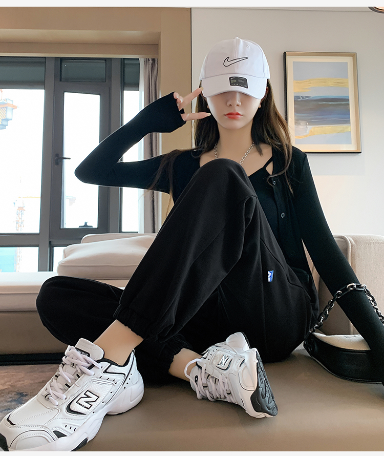 Actual shooting of autumn new Korean loose thin Harlan pants, leggings, casual pants, Leggings
