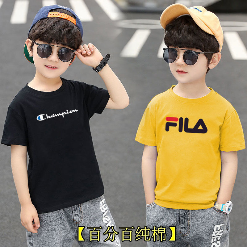 Cotton T-shirt boys' short sleeve summer clothes new children's T-shirt 2020